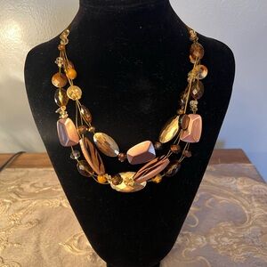 Classy Multi-Tone Beaded Necklace